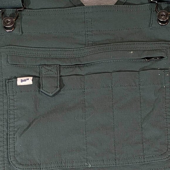 Duluth Trading Heirloom Gardening Bib Overalls Green Womens L x 31 Cottagecore - Picture 3 of 16